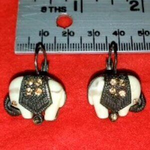 Women's Vintage Elephant Earrings - Save $